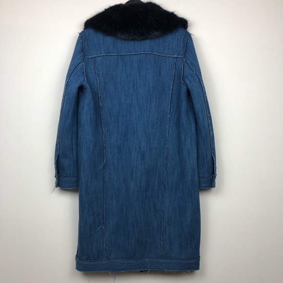 Levi’s The Trucker Denim Trench Coat Jacket - Picture 6 of 10